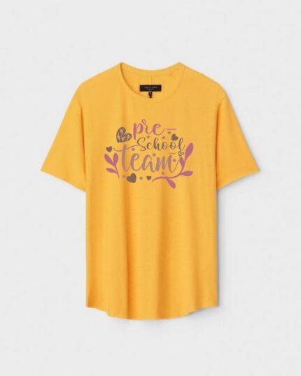 Unisex Designer Premium Quality Printed T-Shirt For Boys And Girls :: Cloth type : Cotton - Colour :: Yellow